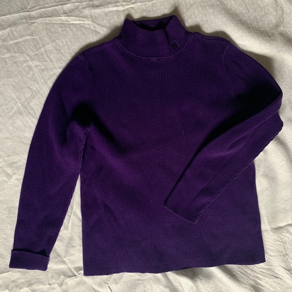 Ralph LaurenMock turtleneck sweater, size L, cotton, long sleeve - Picture 1 of 3